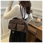 SLEEK DISTRESSED LEATHER CARRY