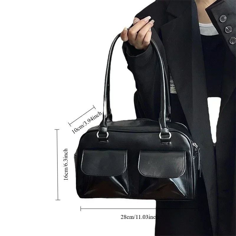 SLEEK DISTRESSED LEATHER CARRY